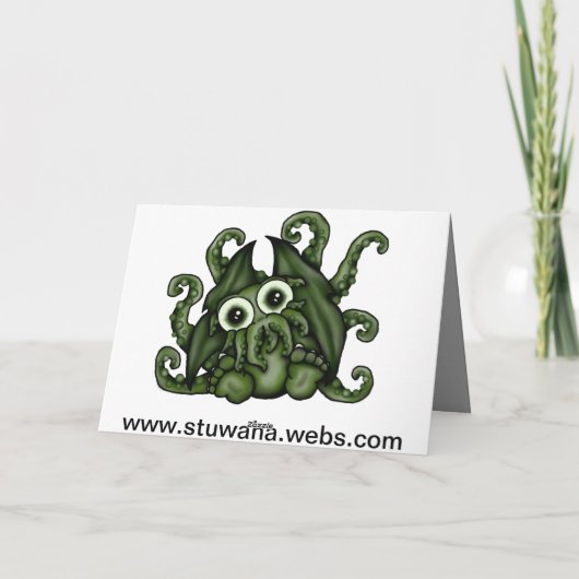Het Wenskaart van Cthulhu Kaart (Achterkant)
