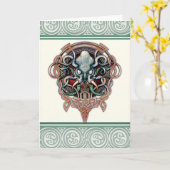 Het Wenskaart van Cthulhu van Ctheltic Kaart (Gele Bloem)