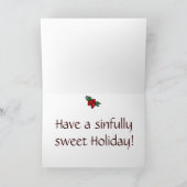 Het Wenskaart van Cupcake van de Schedel van de Feestdagen Kaart (Binnen)