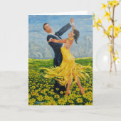 Het wenskaart van Daisy Dancers Kaart (Gele Bloem)