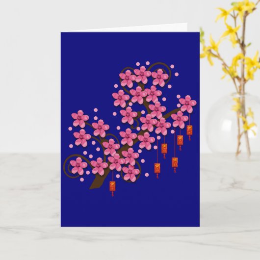 Het Wenskaart van Dao van Hoa Kaart (Gele Bloem)