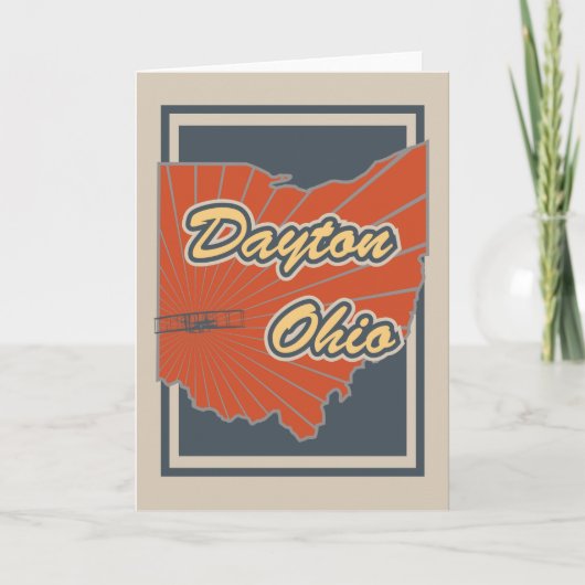 Het Wenskaart van Dayton, Ohio - de Druk van de Kaart (Voorkant)