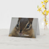 Het Wenskaart van de aardeekhoorn Kaart (Gele Bloem)