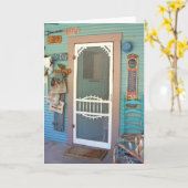 Het Wenskaart van de achterdeur Kaart (Gele Bloem)