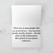 Het Wenskaart van de Afstuderen van Obama- van Kaart (Binnen)