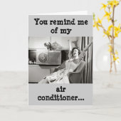 Het Wenskaart van de Airconditioner Kaart (Gele Bloem)