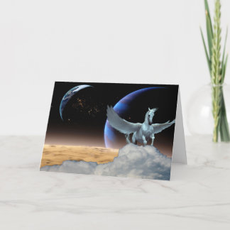 Het Wenskaart van de alle-Gelegenheid van Pegasus, Kaart