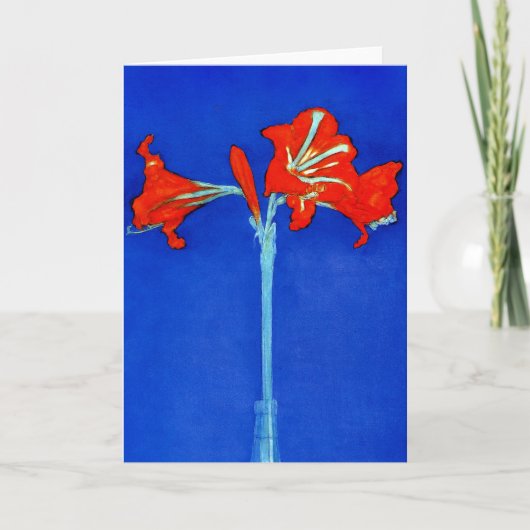 Het Wenskaart van de Amaryllis van Mondrian Kaart (Voorkant)
