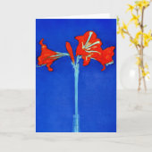 Het Wenskaart van de Amaryllis van Mondrian Kaart (Gele Bloem)