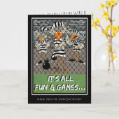 Het Wenskaart van de bajesklant:  Pret & Spelen Kaart (Gele Bloem)