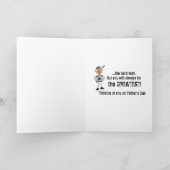 Het Wenskaart van de Bajesklant van vaderdag Kaart (Binnen)