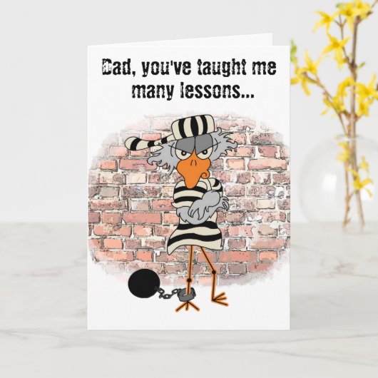 Het Wenskaart van de Bajesklant van vaderdag Kaart (Gele Bloem)