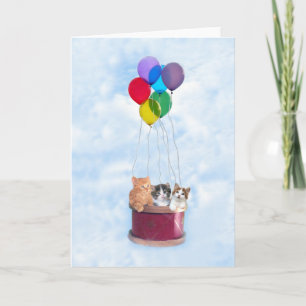 Het Wenskaart van de Ballon van de Hete Lucht van Kaart
