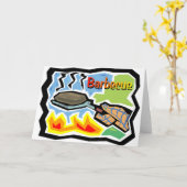 Het Wenskaart van de barbecue Kaart (Gele Bloem)