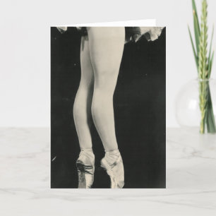 Het wenskaart van de BENEN van de BALLERINA Kaart