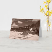 Het wenskaart van de berg kaart (Gele Bloem)