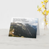 Het wenskaart van de berg kaart (Gele Bloem)