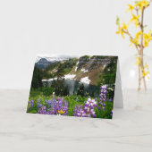 Het wenskaart van de berg kaart (Gele Bloem)