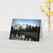 Het wenskaart van de berg kaart (Gele Bloem)