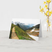 Het wenskaart van de berg kaart (Gele Bloem)