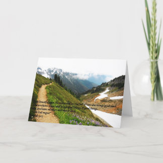 Het wenskaart van de berg kaart