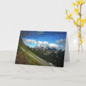 Het wenskaart van de berg kaart (Gele Bloem)