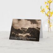 Het wenskaart van de berg kaart (Gele Bloem)