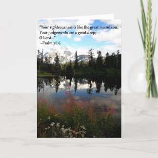 Het wenskaart van de berg kaart