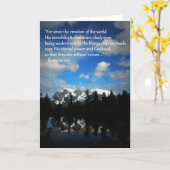 Het wenskaart van de berg kaart (Gele Bloem)