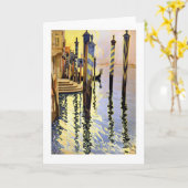 Het Wenskaart van de Bezinningen van Venetië Kaart (Gele Bloem)