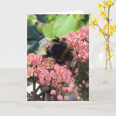 Het Wenskaart van de bij Kaart (Gele Bloem)