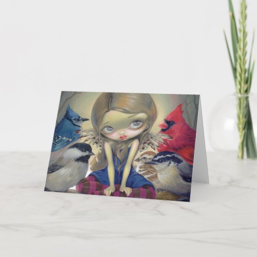 Het Wenskaart van de binnenplaats "van de Vogels" Kaart (Voorkant)