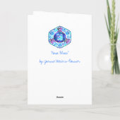 Het Wenskaart van de Blauw van Kona Kaart (Achterkant)