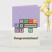 Het Wenskaart van de Blokken van de toekomstige Kaart (Gele Bloem)