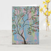 Het Wenskaart van de Boom van Apple Kaart (Gele Bloem)