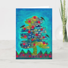 Het Wenskaart van de Boom van de vogel Kaart
