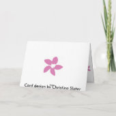 Het Wenskaart van de bromelia Kaart (Achterkant)