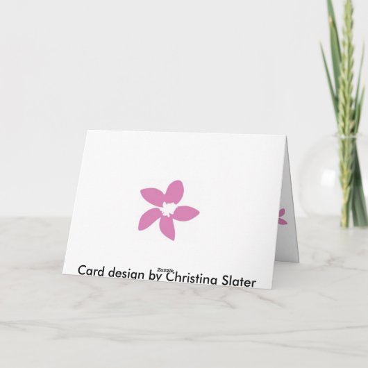 Het Wenskaart van de bromelia Kaart (Achterkant)