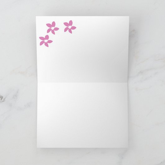 Het Wenskaart van de bromelia Kaart (Binnen)