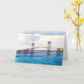 Het wenskaart van de Brug van Nieuwpoort Kaart (Gele Bloem)