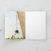 Het wenskaart van de bungee- KUS door Nicole Janes Kaart (Binnen)