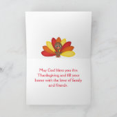 Het Wenskaart van de Cabine van de Thanksgiving Feestdagen Kaart (Binnen)