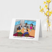 Het Wenskaart van de Cartoon van de boekhouding Kaart (Gele Bloem)