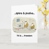 Het Wenskaart van de Cartoons van de Citaten van Kaart (Gele Bloem)