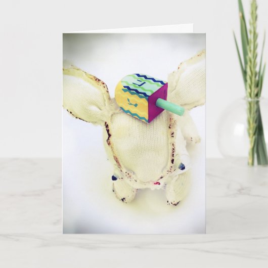 Het Wenskaart van de Chanoeka met Aldo en een Feestdagen Kaart (Voorkant)