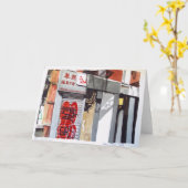 Het wenskaart van de Chinatown van New York Kaart (Gele Bloem)