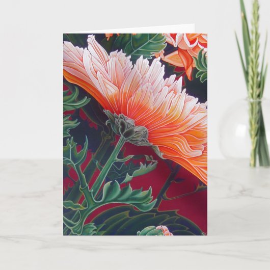 Het Wenskaart van de chrysant Kaart (Voorkant)