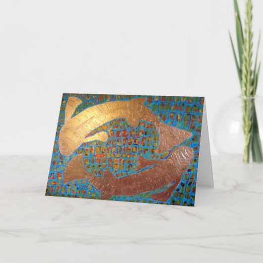 Het Wenskaart van de "cirkel van Liefde", Bedankkaart (Voorkant)