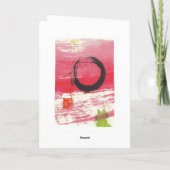 Het Wenskaart van de Cirkel van Zen Kaart (Achterkant)