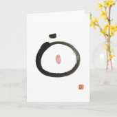 Het Wenskaart van de Cirkel van Zen Kaart (Gele Bloem)